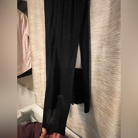 ✅ 3/$30 NWOT sexy black shirt dress with high side slit - Picture 2 of 5